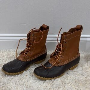 L.L. Bean Brown and Black duck Boots